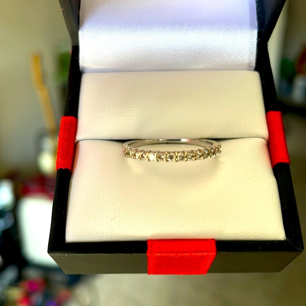 An engagement ring